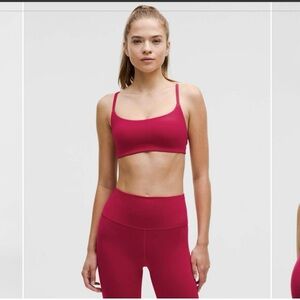 NWT Lululemon Wunder Train Strappy Racer Bra, Passionate Pink, 8, A/B